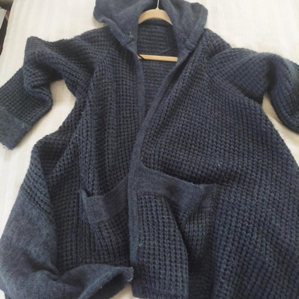 Dark Gray Coat Sweater